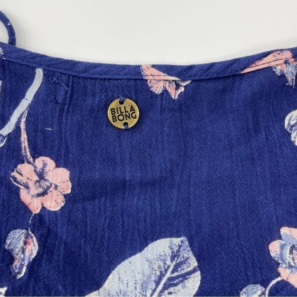 Billabong just like you starry nights boho long sleeve shirt dress‎ Blue Pink - Picture 9 of 11